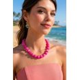 thumbnail image 4 of Tarien Colorful Chunky Beaded Necklace for Women Trendy Summer Jewelry | Statement Big Large Resin Bead Bubble Choker Necklaces Boho Charm Fashion Jewelry, 4 of 7