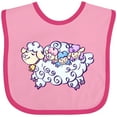 thumbnail image 3 of Inktastic Fluffy Sheep Family Boys or Girls Baby Bib, 3 of 4