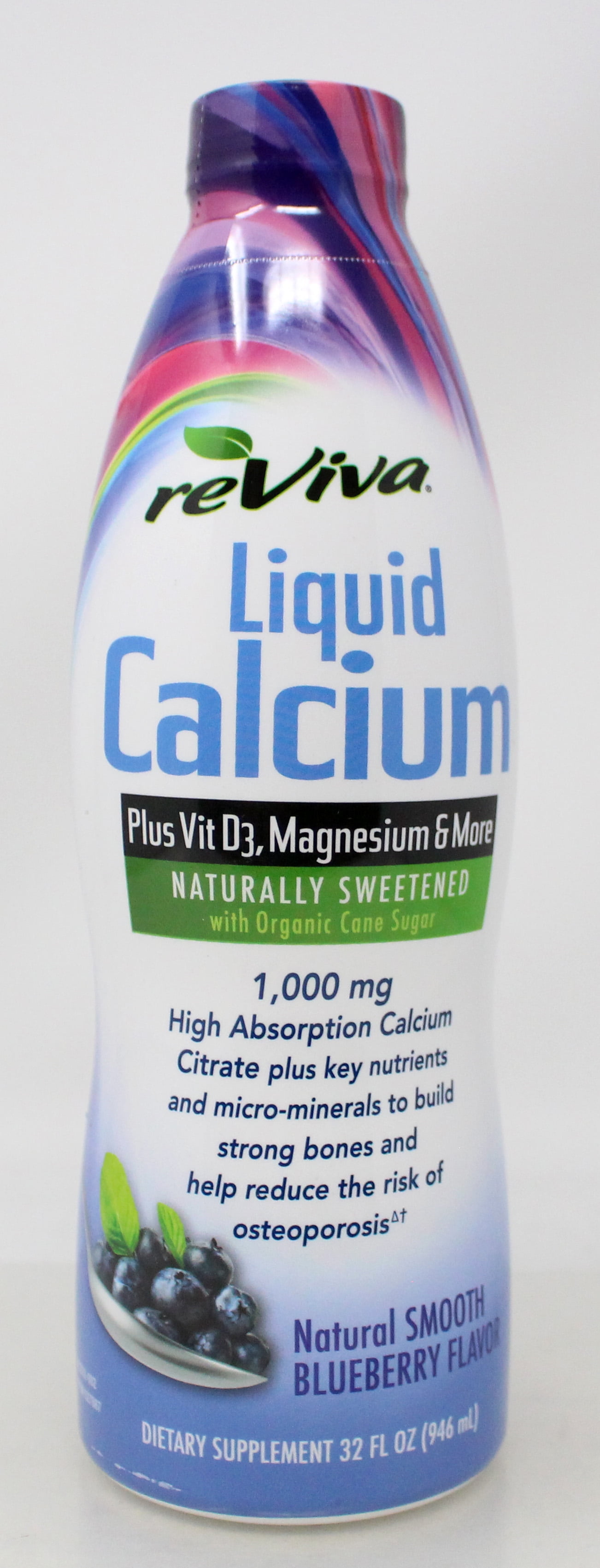Reviva Liquid Calcium Blueberry 32 Ounce