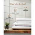thumbnail image 3 of Juego de sábanas Good Sleep Bedding tamaño king, 100% algodón egipcio, 3 of 7