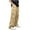 Khaki, variant on ZQUUVOU Mens Cargo Pants Solid Color Elastic Waist Full Length Pants Khaki