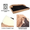 thumbnail image 3 of PETMAKER 3-Layer Sofa Dog Bed - Orthopedic Dog Furniture, Tan/Black, 3 of 7