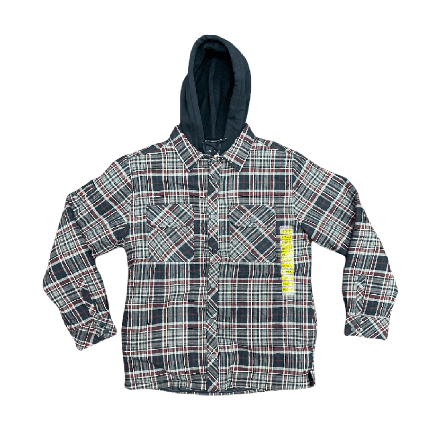 Quilted Hooded Flannel Zip 