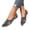 Black, variant on Women's Rhinestone Flats Fashion Pointed Toe Pearl Diamond Low Heel Dress Wedding Flats Work Business Dance Ballet Flats
