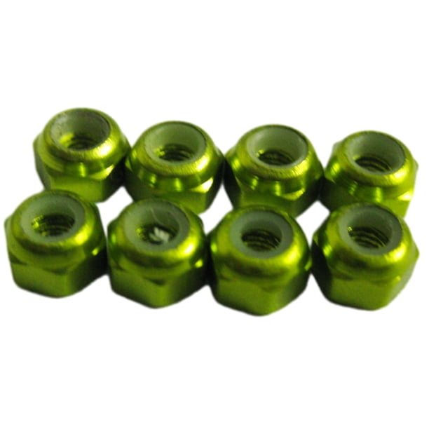 Vogacara RCGOFFLOW Tuerca de neumático Tuerca de neumático RC Duradera y a Prueba de óxido para vehículos de Carretera 1/18 Wltoys A959 A979 Kits de construcción modelo Verde