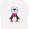 thumbnail image 4 of Inktastic Cute Penguin, Baby Penguin, Penguin with Scarf Boys or Girls Long Sleeve Toddler T-Shirt, 4 of 5