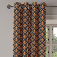 thumbnail image 2 of Ambesonne Fleur De Lis Grommet Curtain, Orange Heraldic, 50" x 108", Indigo Orange, 2 of 6