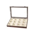 thumbnail image 4 of Organizador de caja de joyería multifunción con cierre de hebilla Mujeres Niñas Tapa transparente Regalo Estuche de almacenamiento portátil para baratija Colgante Tobillera Cadena 12 ranuras Sunnimix Organizador de joyas, 4 of 8