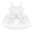 thumbnail image 3 of YONGHS Kids Girls Sleeveless Tutu Ballet Dance Ballerina Leotard Dress Princess Dancewear Costume White 6, 3 of 5