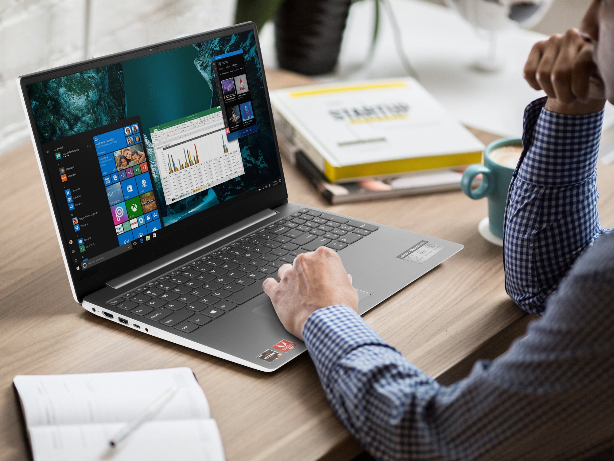 Laptop Lenovo IdeaPad 330S-15ARR, AMD RYZEN 5 2500U pana la 3.6GHz, 15.6 FHD, 4GB, 1TB, Radeon Vega 8, Free Dos