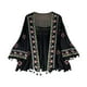 thumbnail image 3 of Cárdigan boho de mujeres, cubierta casual de playa de verano en la parte superior para vestidos de playa bikini negro, 3 of 8