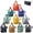 Animals 10 Packs Various Prints Elephant, Alpaca, Birds, Dogs, Penguins, and Dragonfly-1, variant on Reusable Grocery Bags Lightweight Durable Shopping Washable Foldable 12 Pack Xlarge Classic Geometric Design Gift Tote With Elastic Band And Separated Zipper Storage Pouch