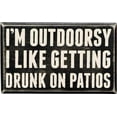 thumbnail image 2 of Primitives by Kathy Classic Box Sign, I'm Outdoorsy, 2 of 2