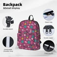 thumbnail image 4 of Goofa Summer Flamingo Printed Backpack,Laptop Backpack,Durable Anti-Theft Travel Work Backpack,Water-resistant Backpack, 4 of 9