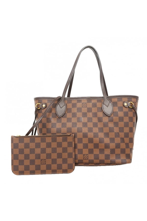 Pre-Owned Louis Vuitton Damier Neverfull PM Tote Bag N40600 Ebene (Women's)