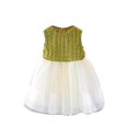 thumbnail image 1 of Robe en Tulle pour Fille, Tutu, Fête, Anniversaire, Sans Manches, Robe de Princesse Formelle, Verte, 1 of 9