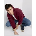thumbnail image 4 of Hanes Men's & Big Men's Fleece Full Zip Up Hoodie Sweatshirt, Sizes S-3XL, 4 of 10