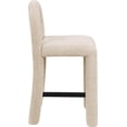 thumbnail image 4 of Meridian Furniture Amari Beige Chenille Fabric Stool, 4 of 9