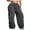 Dark Gray, variant on Women's Plus Size Harem Pants, High Waisted Drawstring Pants with Oversized Pockets and Ruched Sides