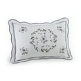 thumbnail image 2 of Modern Heirloom Gwen White/Purple Floral Embroidered Bedspread, Queen, All Ages, 2 of 5