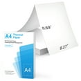 thumbnail image 4 of 100 Sheets A4 Thermal Printer Paper, 8.27" x 11.69" Folding Thermal Paper Compatible with Portable Thermal Printers, Quick-Dry, for Documents Picture Homework, White, 4 of 8
