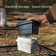 thumbnail image 2 of 0.9L Black Portable Mini Storage Organizer with Removable Lid – Durable, Easy-Clean Container for Camping, Barbecue Tools, Condiment Bottles & Small Items – Indoor/Outdoor Versatile Desk/Tabletop, 2 of 6
