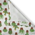 thumbnail image 4 of Ambesonne Cactus Valance Pack of 2, Floral Pattern Vases, 42"X18", Green Brown Marigold, 4 of 5