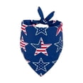 thumbnail image 3 of Yhmxh 4th of July Dog Bandanas Patriotic Dog/Cat Bandanas Veterans Day Red White Blue Star Bandanas for Dogs Triangle Kerchief Bibs Scarf for Pets Cats Puppy Memorial Day Photo Props Accessories, 3 of 7