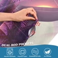 thumbnail image 3 of Yayeee Kitchen Curtains Tier Pair Light Filtering 27"x36" Rod Pocket Short Cafe Window Panel, Night Purple Road, 3 of 7
