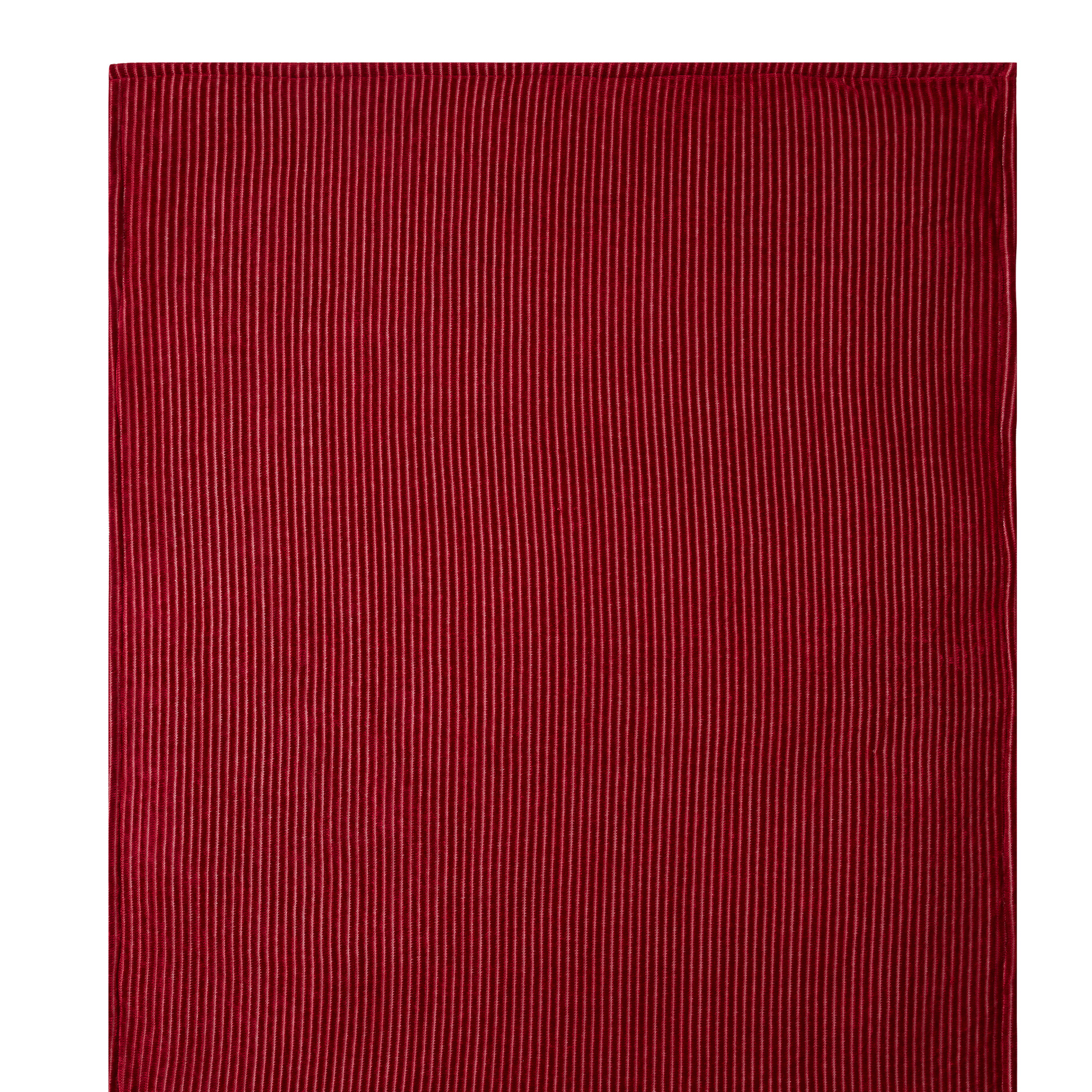 VCNY Home Chenille Burgundy Striped Polyester Reversible Throw, 50" x 60"
