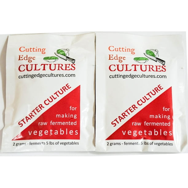 cutting edge cultures vegetable starter fermentation culture, 2 pouches