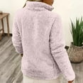 thumbnail image 4 of Fleece Pullover Women Long Sleeve Half Zip Sherpa Jacket with Side Pockets Soft Warm Trendy Teddy Winter Sweatshirts, 4 of 4