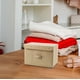 thumbnail image 3 of Caja de almacenamiento de algodón y lino - Cesta plegable de la ropa y organizador de ropa con tapa, caja plegable de tela para dormitorio, salón, decoración del hogar, 3 of 3