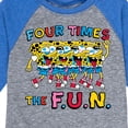 thumbnail image 3 of SpongeBob SquarePants - Four Times The Fun - Toddler & Youth Raglan Graphic T-Shirt, 3 of 5