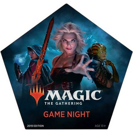 Magic: The Gathering Game Night- 2019 Edition- 5 60-card Decks | 5 Spindown Life Counters | 20 +1/+1 (Top Best Selling Games 2019)