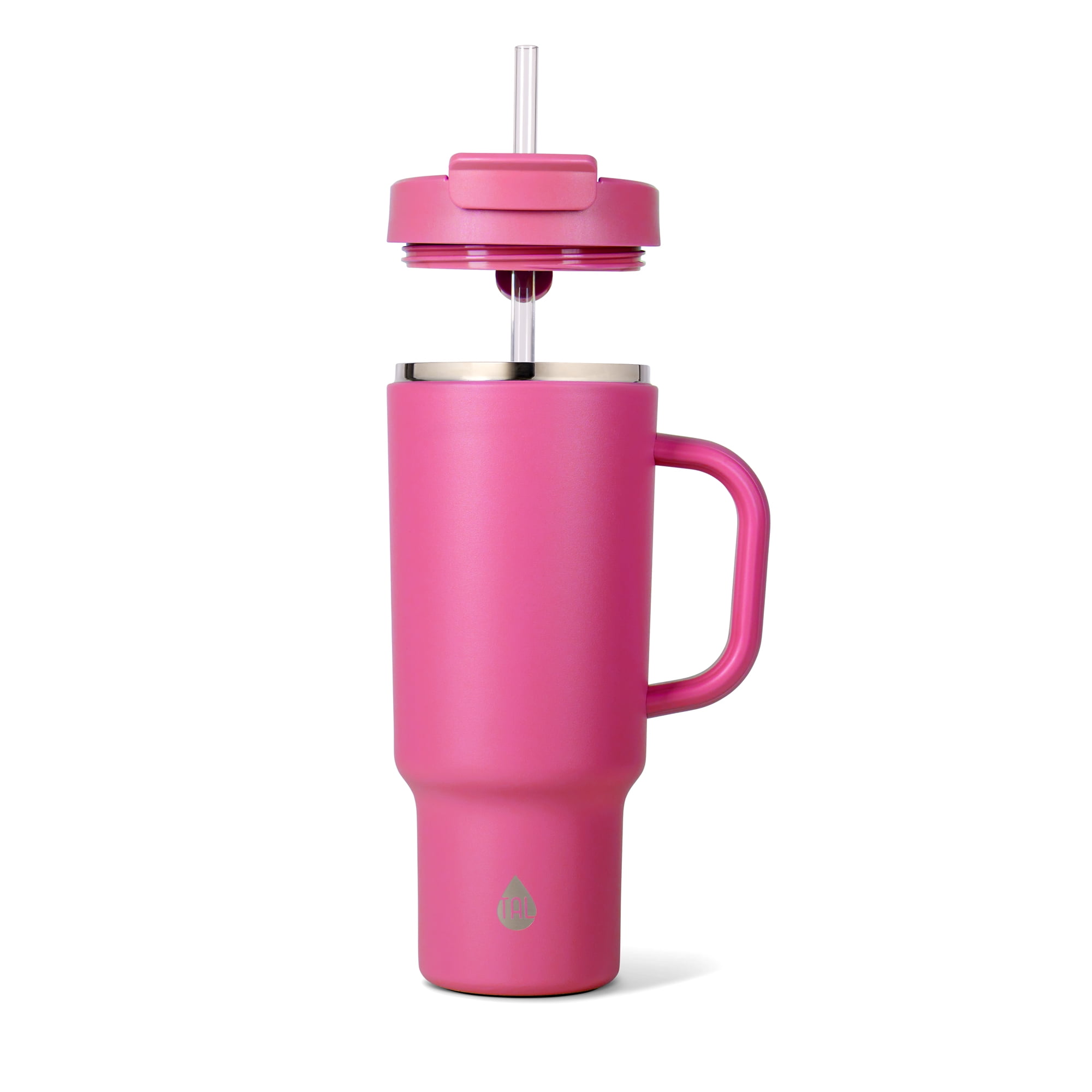 TAL Stainless Steel Hudson Tumbler with Straw 40 fl oz, Pink