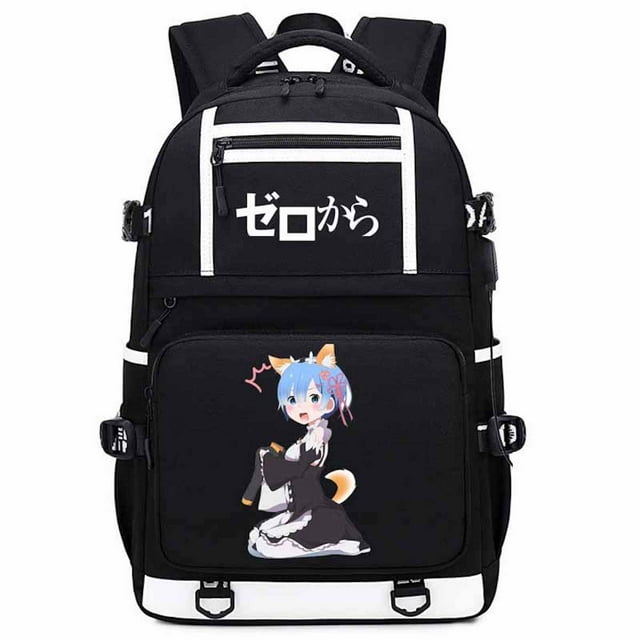 Backpack Re: Zero comienza una vida en otro mundo Caricatura de Rem
