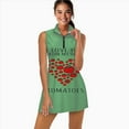 thumbnail image 2 of I LOVE YOU FROM MY HEAD TOMATOES Sports Dresses Women Tennis Dress with Separate Shorts One-Piece Slim Fit Golf Dress, 2 of 4