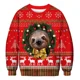 thumbnail image 5 of Suéter Navideño Con Estampado De Astas En 3d, Novedoso Y Feo, 5 of 7