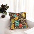 thumbnail image 6 of Yiaed Robot and Monsters Print Pillow Covers Super Soft Decorative Square Throw Pillow Covers Case Cushion Covers for Sofa Couch Bedroom Car Decor（No pillow core）-22"x22", 6 of 7