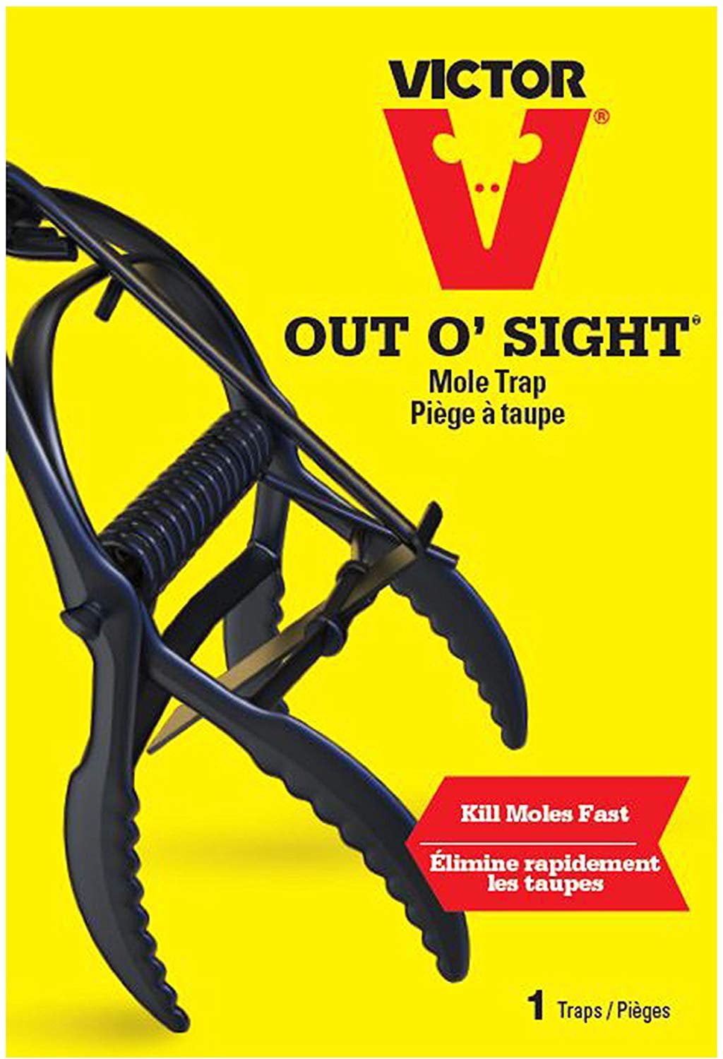 Reusable and weather resistant Victor Out OSight Mole Trap 0631 