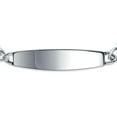thumbnail image 2 of Identification Tag Medical ID Bracelet Engravable Miami Cuban Chain for Women Men Silver Tone Stainless Steel 8 Inch, 2 of 6