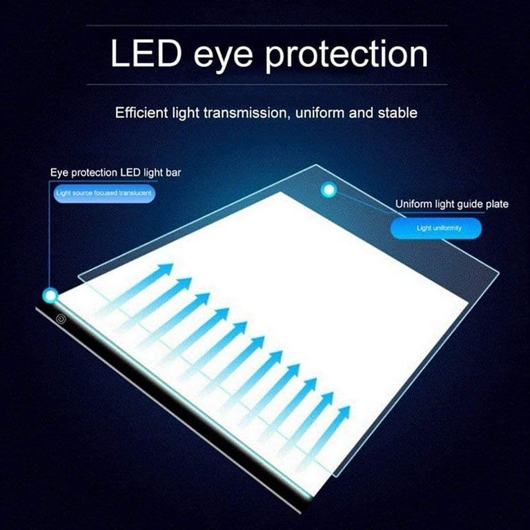 TSV A4 LED Light Box Tracer with 3-Level Brightness, LED Artcraft Tracing  Light Pad for DIY Diamond Painting, Sketching