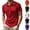 Red, variant on HAJWOH Summer Mens Polo Shirts Slim Fit Solid Short Sleeve Button Down T-Shirts Casual Quick Dry Breathable Athletic Tops