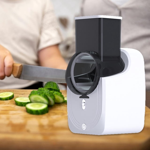 eléctrico de verduras, rallador eléctrico, herramientas de cocina, rallador eléctrico profesional para frutas, cebollas y patatas Macarena Verdura rotativa