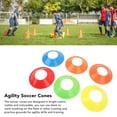 thumbnail image 4 of Soccer Disc Cones, Foldable Flexible  Training Cones Portable  For Outdoor Gym, 4 of 8