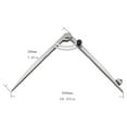 thumbnail image 2 of 8 Inch Compass 200mm Precision Wing Divider Scribe Tool with Pencil Holder for Geometry, Wood, Metal and Leather, 2 of 6