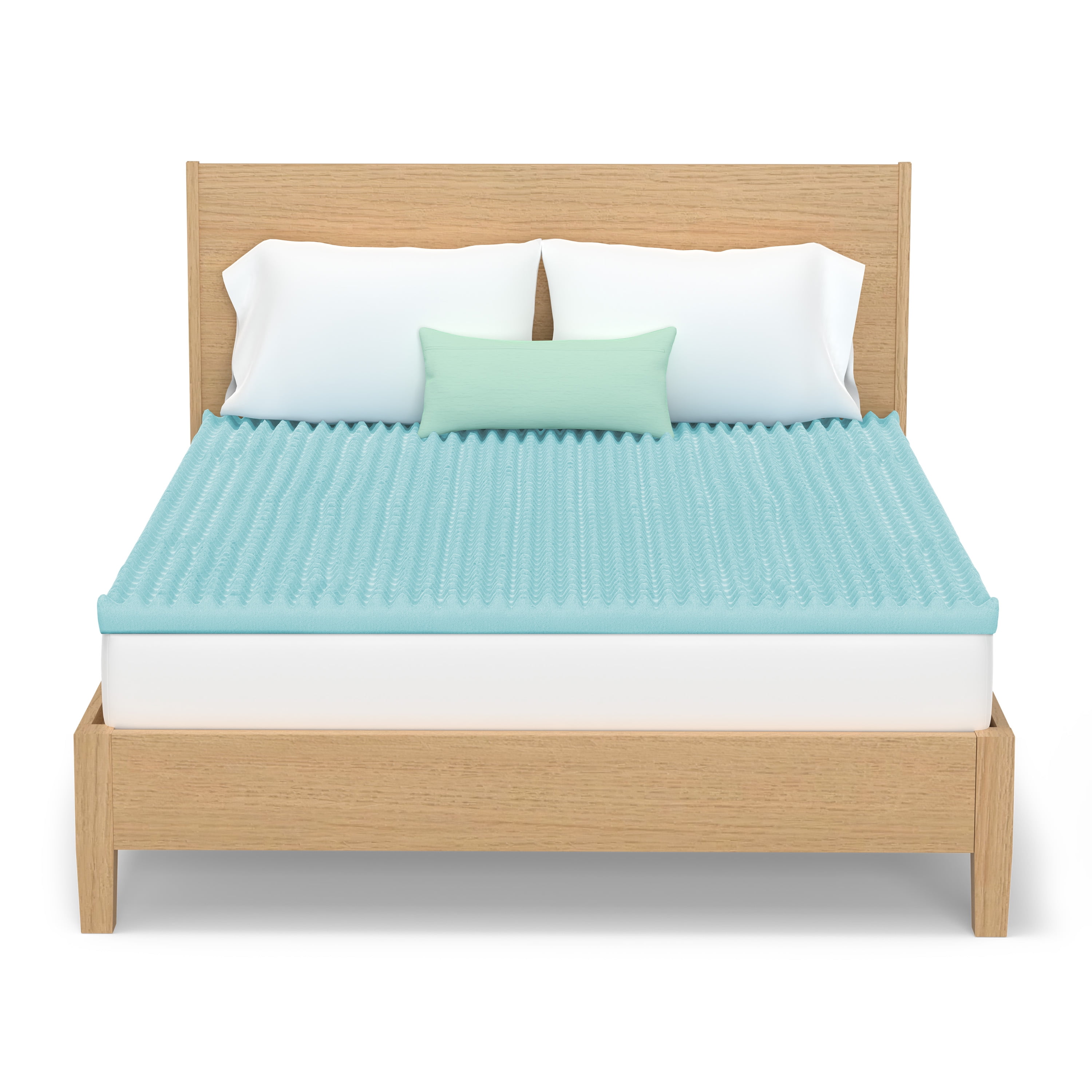COMFORTZEN® 7,6 cm (3 po) Surmatelas en Mousse à Mémoire Fusion De Gel d Mousse a mémoire confortable réversible