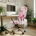 thumbnail image 3 of Whosucclay Butterfly Rose Print Computer Office Chair Cover, Waterproof Office Chair Cover Thick Desk Chair Cover Water Resistant High Back Chair Slipcover Non Slip Chair Seat Protector-S, 3 of 7