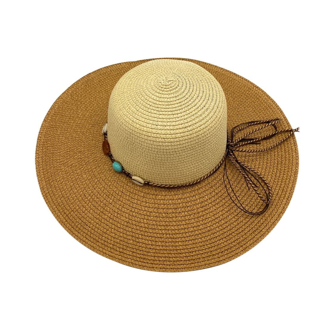 Empire Cove Womens Wide Brim Straw Hat 